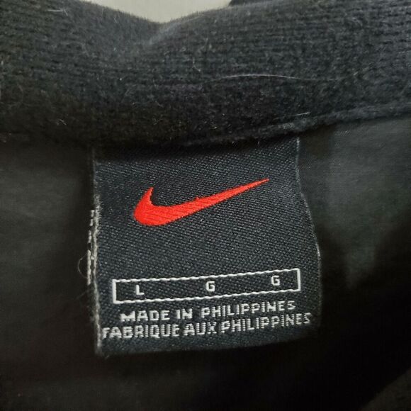 Nike 90s Vintage Windbreaker Mens Large Black 1/4 zip - Picture 6 of 9
